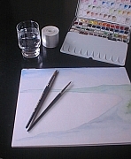 Grundausstattung zum Aquarellieren